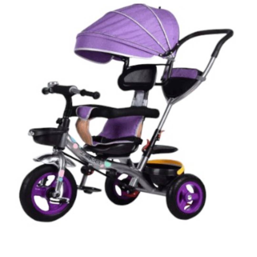 TRICICLO PASEADOR CON SOMBRILLA LILA Play And Toys